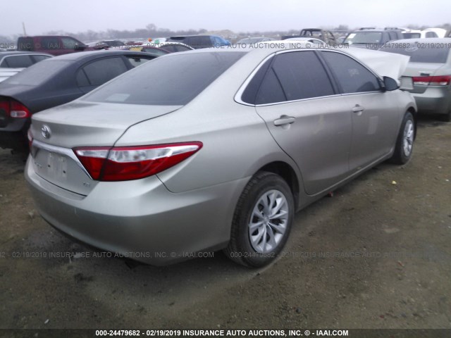 4T4BF1FK2GR560029 - 2016 TOYOTA CAMRY LE/XLE/SE/XSE თაფლისფერი ფოტო 4