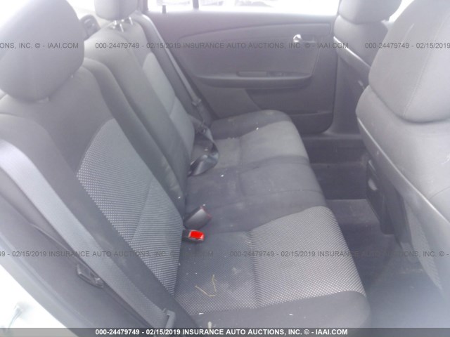 1G1ZC5E02CF201798 - 2012 CHEVROLET MALIBU 1LT ვერცხლისფერი ფოტო 8