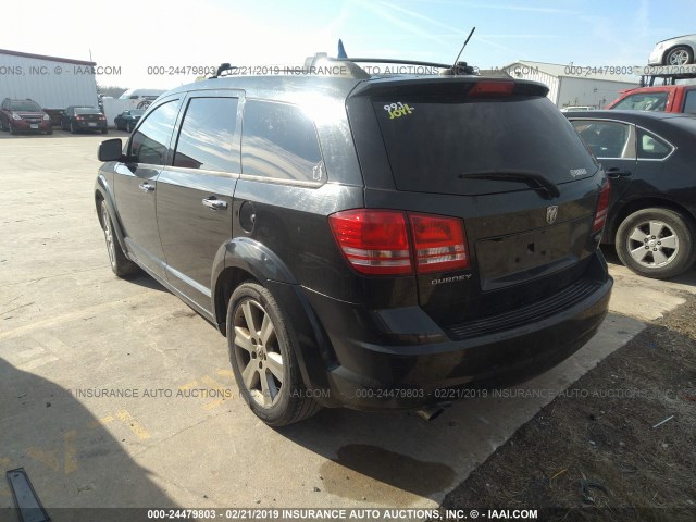 3D4GG67V39T152128 - 2009 DODGE JOURNEY R/T BLACK photo 3