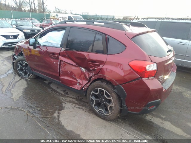 JF2GPACC7EH201488 - 2014 SUBARU XV CROSSTREK 2.0 PREMIUM BURGUNDY photo 3