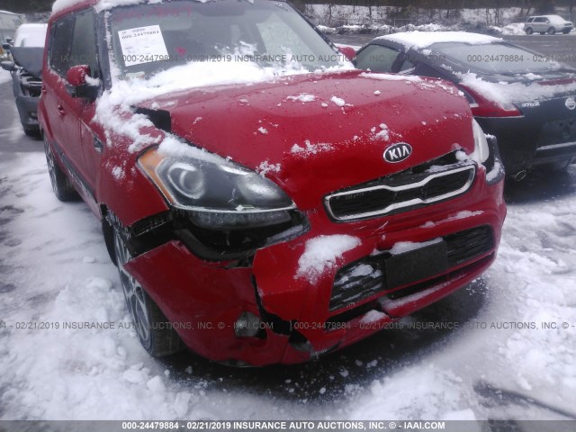 KNDJT2A66D7598005 - 2013 KIA SOUL +/!/SPORT RED photo 6