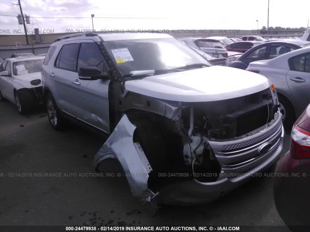 1FM5K7D8XEGA54344 - 2014 FORD EXPLORER XLT SILVER photo 1