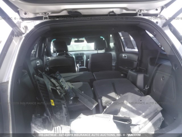 1FM5K7D8XEGA54344 - 2014 FORD EXPLORER XLT SILVER photo 8