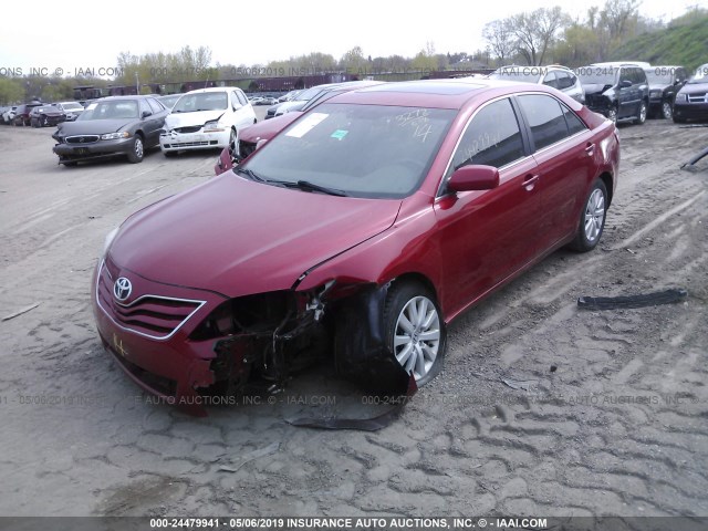 4T4BF3EK5AR041870 - 2010 TOYOTA CAMRY SE/LE/XLE RED photo 6