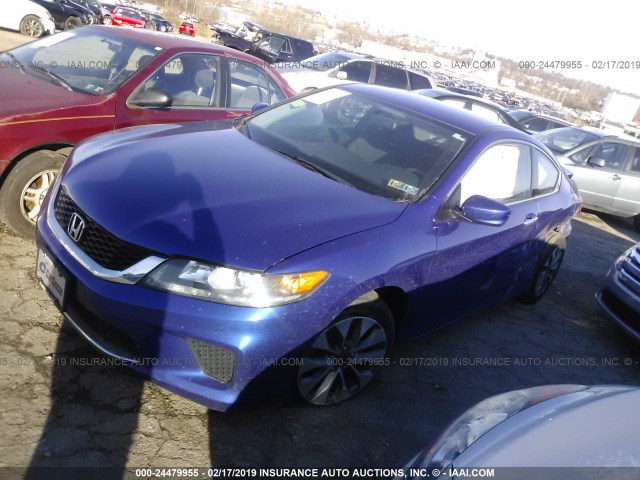 1HGCT1B3XFA002375 - 2015 HONDA Accord LX-S BLUE photo 2