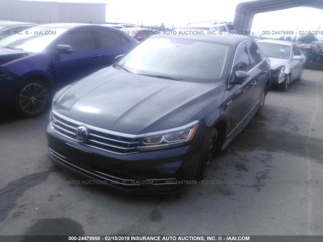 1VWDT7A34HC066536 - 2017 VOLKSWAGEN PASSAT R-LINE GRAY photo 2