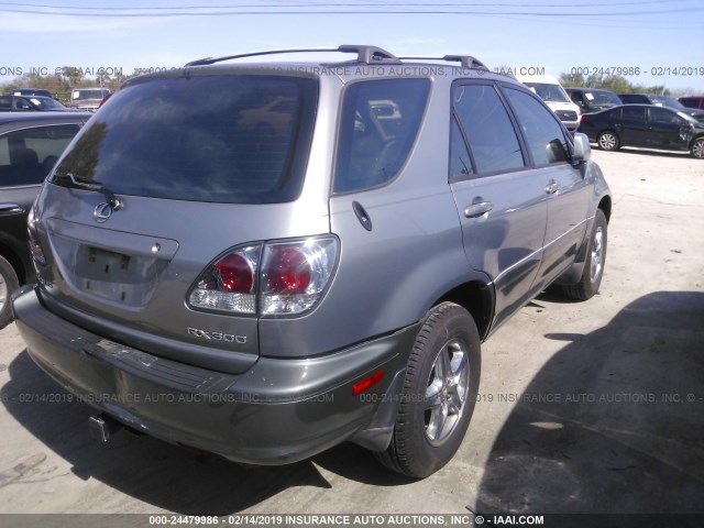 JTJGF10U910106063 - 2001 LEXUS RX 300 GRAY photo 4