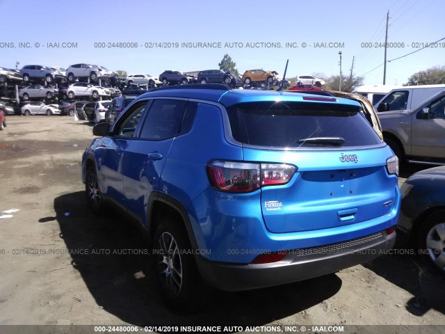 3C4NJCBB2JT487984 - 2018 JEEP COMPASS LATITUDE BLUE photo 3