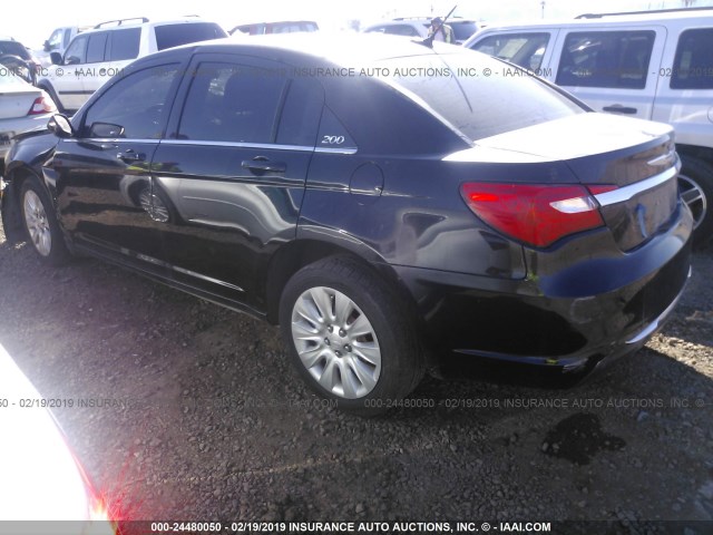 1C3BC4FB6BN551009 - 2011 CHRYSLER 200 LX BLACK photo 3