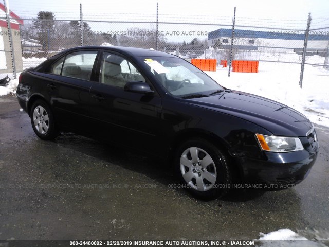 5NPET46C66H056557 - 2006 HYUNDAI SONATA GL BLUE photo 1