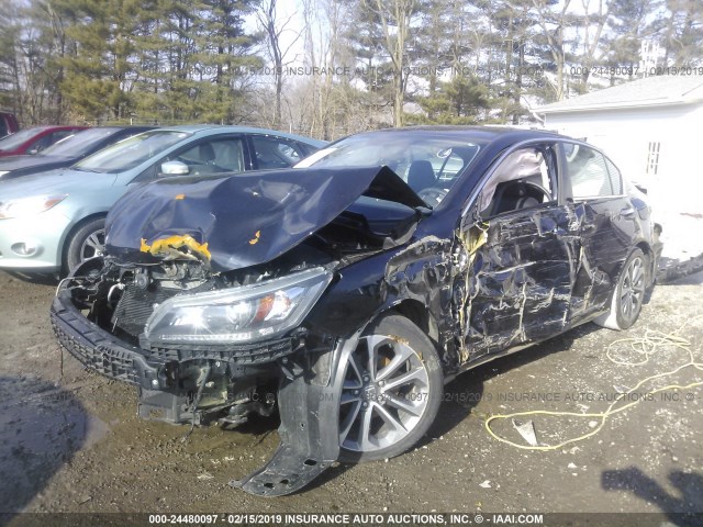 1HGCR2F51FA228448 - 2015 HONDA ACCORD SPORT BLACK photo 2