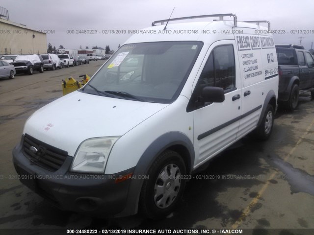 NM0LS7AN4DT156456 - 2013 FORD TRANSIT CONNECT XL WHITE photo 2
