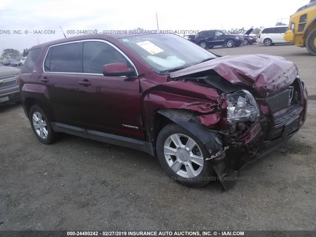 2GKALMEK3C6301732 - 2012 GMC TERRAIN SLE MAROON photo 1