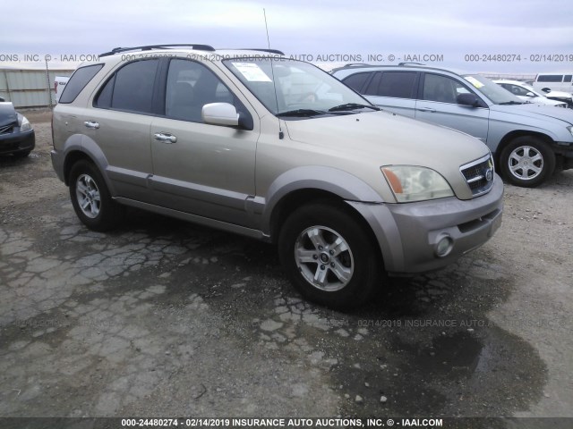 KNDJC733435087161 - 2003 KIA SORENTO EX/LX TAN photo 1