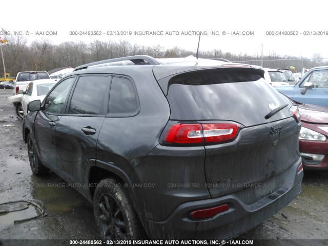 1C4PJMCS0GW114720 - 2016 JEEP CHEROKEE LATITUDE GRAY photo 3