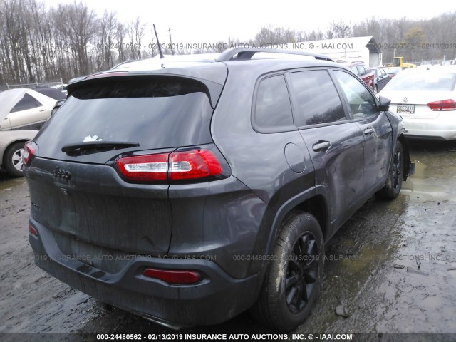 1C4PJMCS0GW114720 - 2016 JEEP CHEROKEE LATITUDE GRAY photo 4