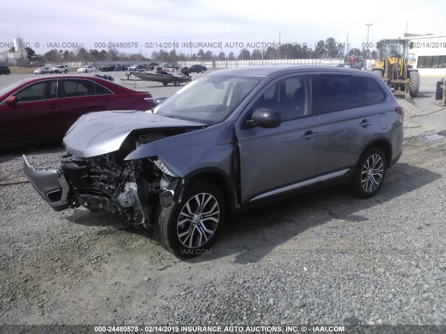 JA4AD2A35JZ055922 - 2018 MITSUBISHI OUTLANDER ES GRAY photo 2