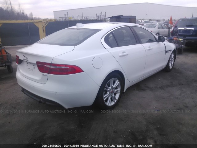 SAJAD4BG8HA966677 - 2017 JAGUAR XE PREMIUM WHITE photo 4