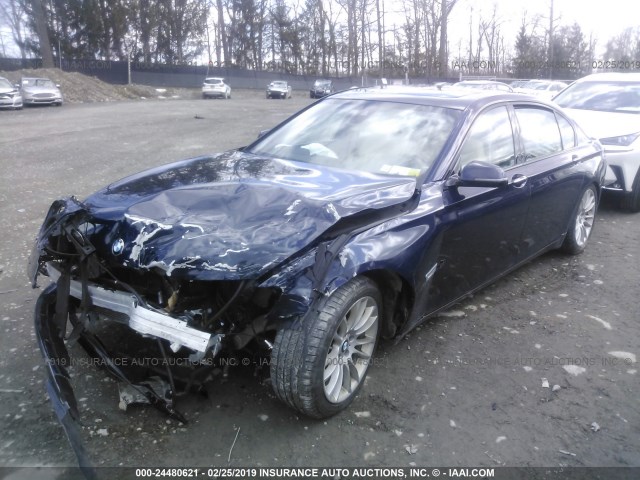 WBAYF4C54FGS99036 - 2015 BMW 740 LXI BLUE photo 2