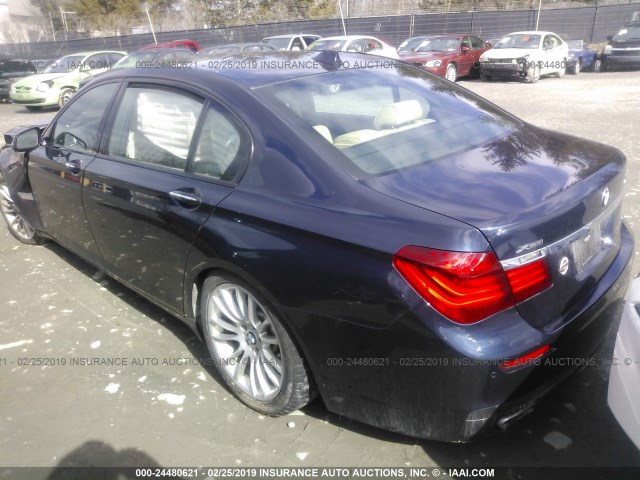 WBAYF4C54FGS99036 - 2015 BMW 740 LXI BLUE photo 3