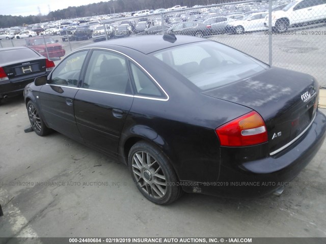 WAULD64B64N007055 - 2004 AUDI A6 2.7T QUATTRO BLACK photo 3