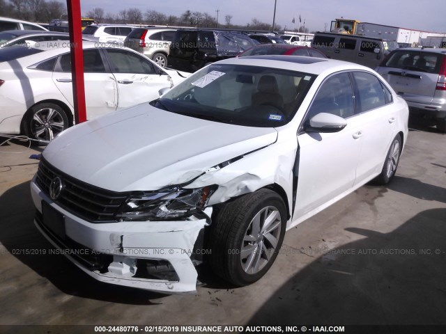 1VWBA7A32JC002658 - 2018 VOLKSWAGEN PASSAT SE WHITE photo 2