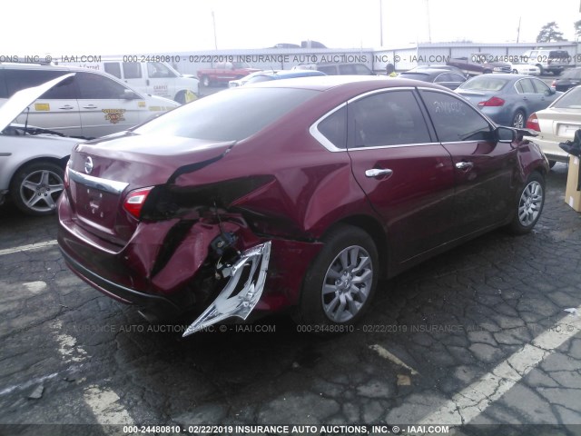 1N4AL3AP0HC266448 - 2017 NISSAN ALTIMA 2.5/S/SV/SL/SR RED photo 4