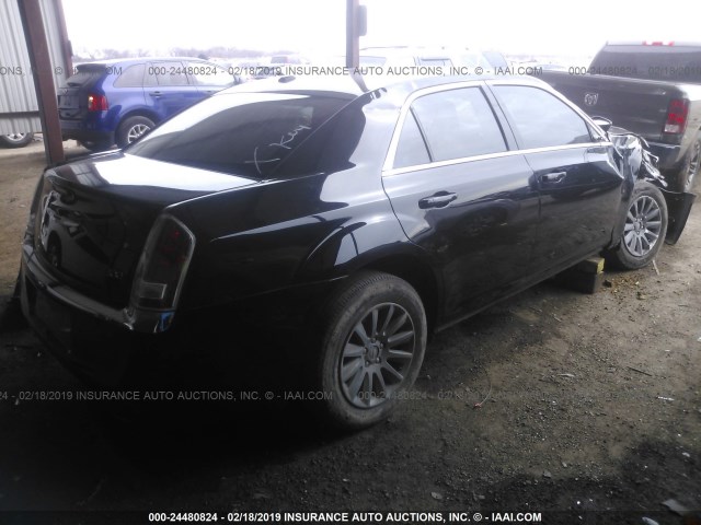 2C3CCAAG0EH179234 - 2014 CHRYSLER 300 BLACK photo 4