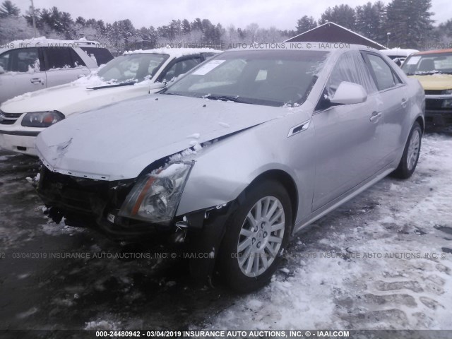 1G6DG5E55C0119541 - 2012 CADILLAC CTS LUXURY COLLECTION SILVER photo 2