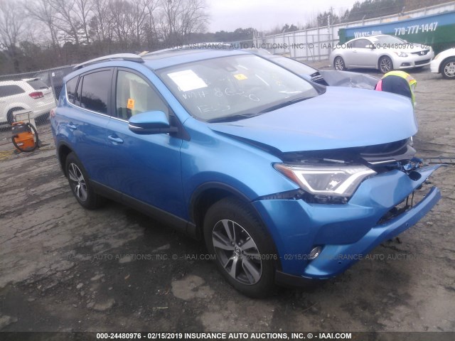 JTMWFREV5JJ168620 - 2018 TOYOTA RAV4 ADVENTURE/XLE BLUE photo 1