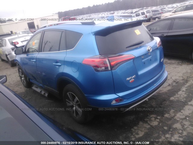 JTMWFREV5JJ168620 - 2018 TOYOTA RAV4 ADVENTURE/XLE BLUE photo 3