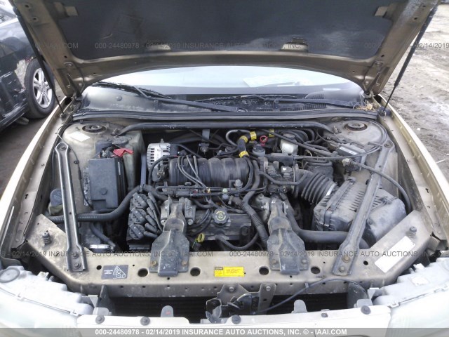 2G4WB55K711273420 - 2001 BUICK REGAL LS GOLD photo 10