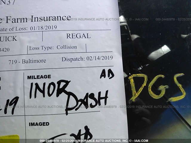 2G4WB55K711273420 - 2001 BUICK REGAL LS GOLD photo 7