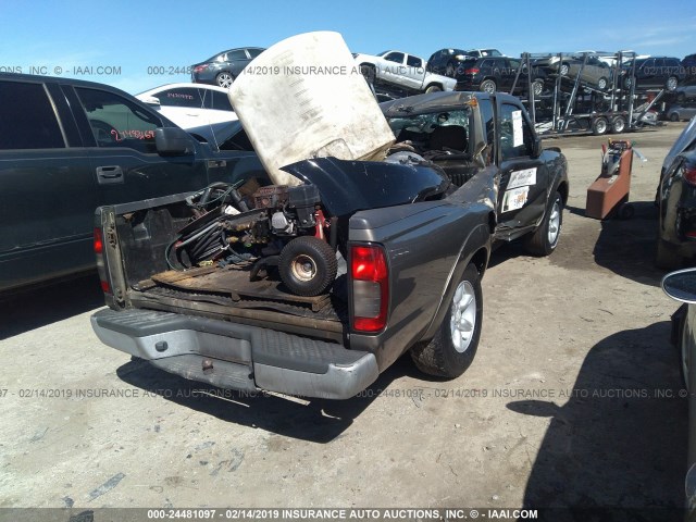 1N6DD26S42C386088 - 2002 NISSAN FRONTIER KING CAB XE GRAY photo 4