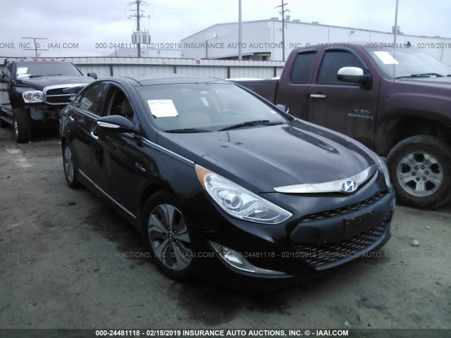 KMHEC4A44DA081019 - 2013 HYUNDAI SONATA HYBRID BLACK photo 1