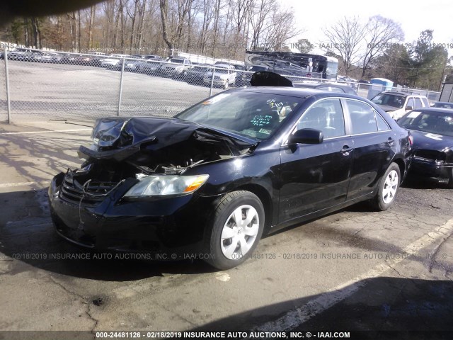 4T1BE46K27U016628 - 2007 TOYOTA CAMRY NEW GENERAT CE/LE/XLE/SE BLACK photo 2