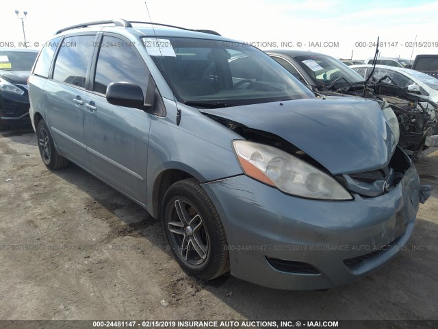 5TDZK23C98S143590 - 2008 TOYOTA SIENNA CE/LE Light Blue photo 1