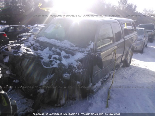 5TBBT44113S355506 - 2003 TOYOTA TUNDRA ACCESS CAB SR5 GRAY photo 2