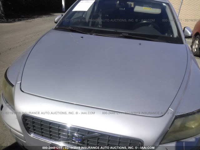 YV1MS390262159531 - 2006 VOLVO S40 2.4I SILVER photo 6