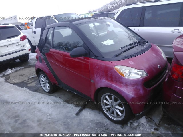 WMEEK31X89K246956 - 2009 SMART FORTWO PASSION RED photo 1