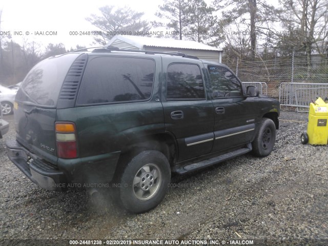 1GNEC13Z92J337364 - 2002 CHEVROLET TAHOE C1500 GREEN photo 4