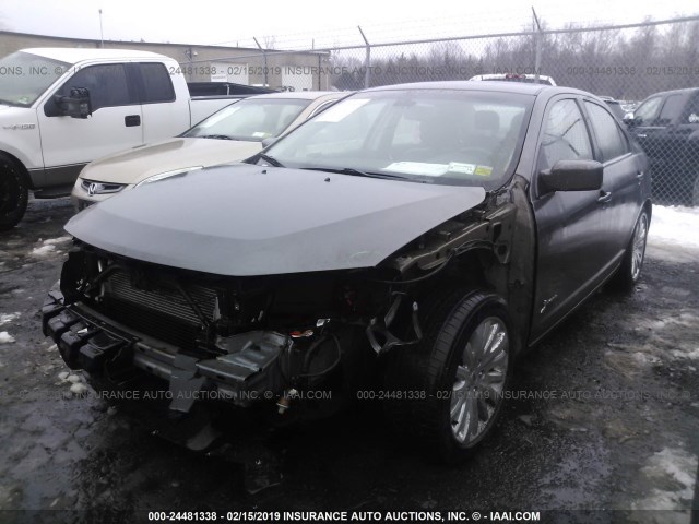 3FADP0L36CR405051 - 2012 FORD FUSION HYBRID GRAY photo 2