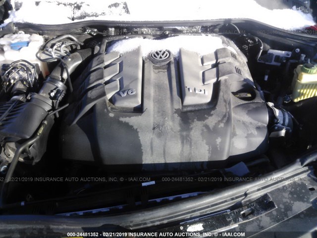 WVGEP9BP1ED012671 - 2014 VOLKSWAGEN TOUAREG V6 TDI BLACK photo 10