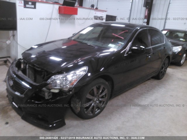 JN1CV6AR9CM671424 - 2012 INFINITI G37 BLACK photo 2