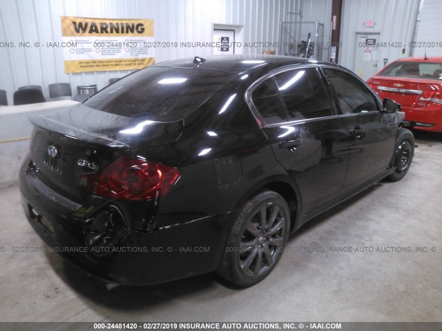 JN1CV6AR9CM671424 - 2012 INFINITI G37 BLACK photo 4