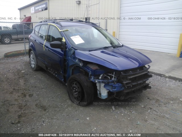 1FMCU0F7XDUB60421 - 2013 FORD ESCAPE S BLUE photo 1