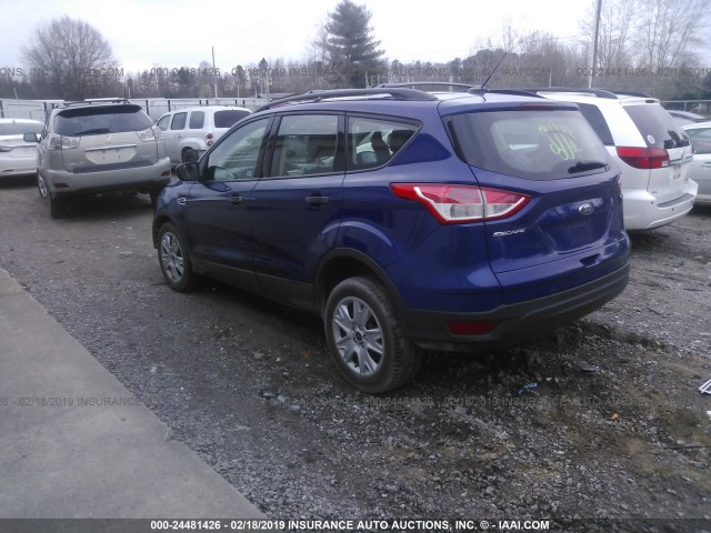 1FMCU0F7XDUB60421 - 2013 FORD ESCAPE S BLUE photo 3