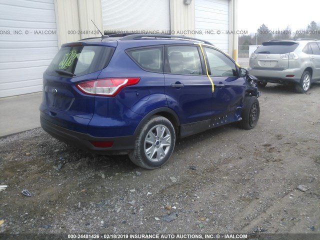 1FMCU0F7XDUB60421 - 2013 FORD ESCAPE S BLUE photo 4