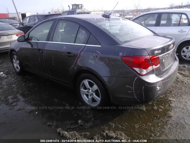 1G1PE5SB4G7229383 - 2016 CHEVROLET CRUZE LIMITED LT GRAY photo 3