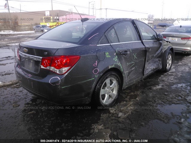 1G1PE5SB4G7229383 - 2016 CHEVROLET CRUZE LIMITED LT GRAY photo 4